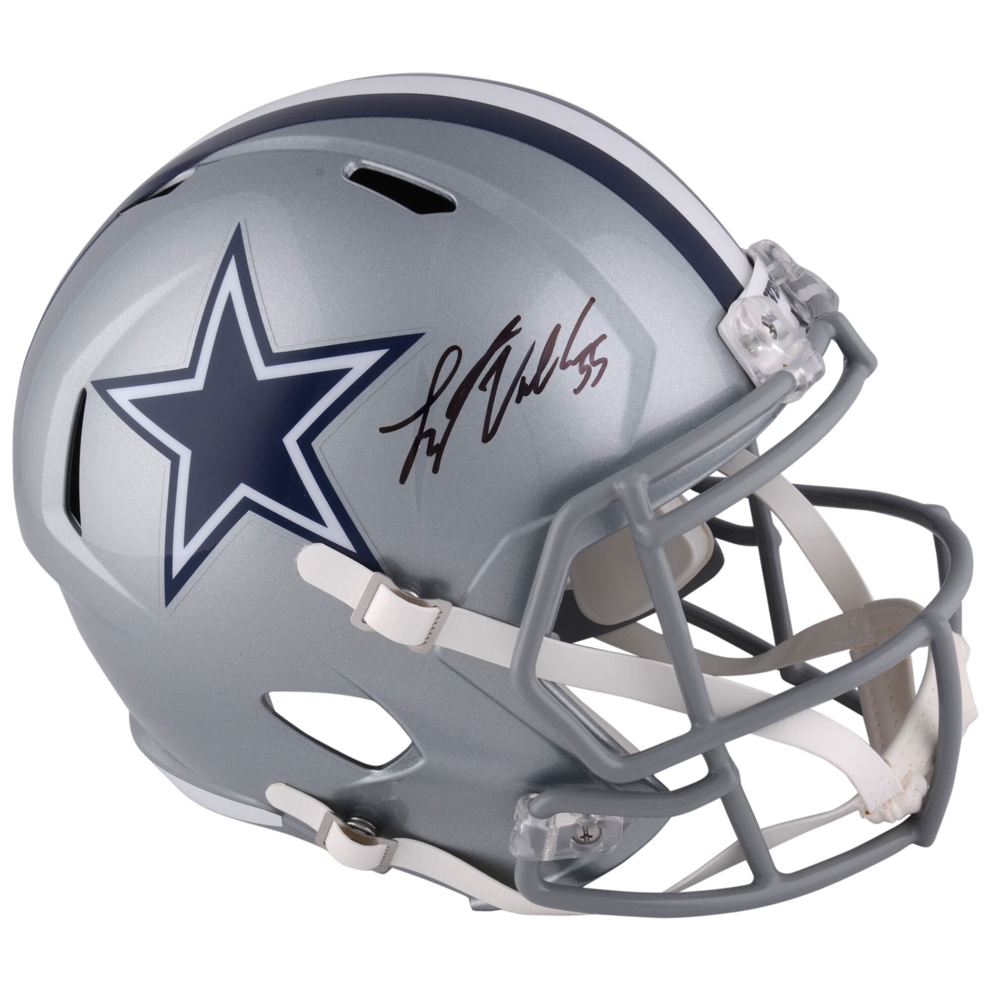 Michael Irvin Dallas Cowboys Fanatics Authentic Autographed Riddell Flat  White Alternate Speed Replica Helmet