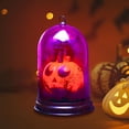 thumbnail image 5 of Luminous Halloween Pumpkin Skull Ornament, Battery Powered LED Glowing Desktop Prop, Creepy Spooky Decor for KTV, Bar Counter, Home Indoor Halloween Festival Scene Arrangement, 5 of 5