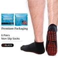 thumbnail image 6 of Novayard 6 Pairs Non Slip Grip Socks Yoga Pilates Hospital Socks Sticky Grippers for Men Women, 6 of 8
