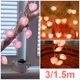 thumbnail image 1 of Muyoka Valentines Light Heart String Light Fairy Light w / 20LEDs 3m Pink IP43 Impermeable Heart Twinkle Light Funciona con pilas para Wedding Party Garden Muyoka Hogar, 1 of 7