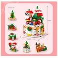thumbnail image 2 of Christmas Cake Mini Xmas Tree Building Block Set Creative Ornament Toys Kits Micro Bricks for Adults Kids 8-12 6-12 7-9（288Pcs）, 2 of 7