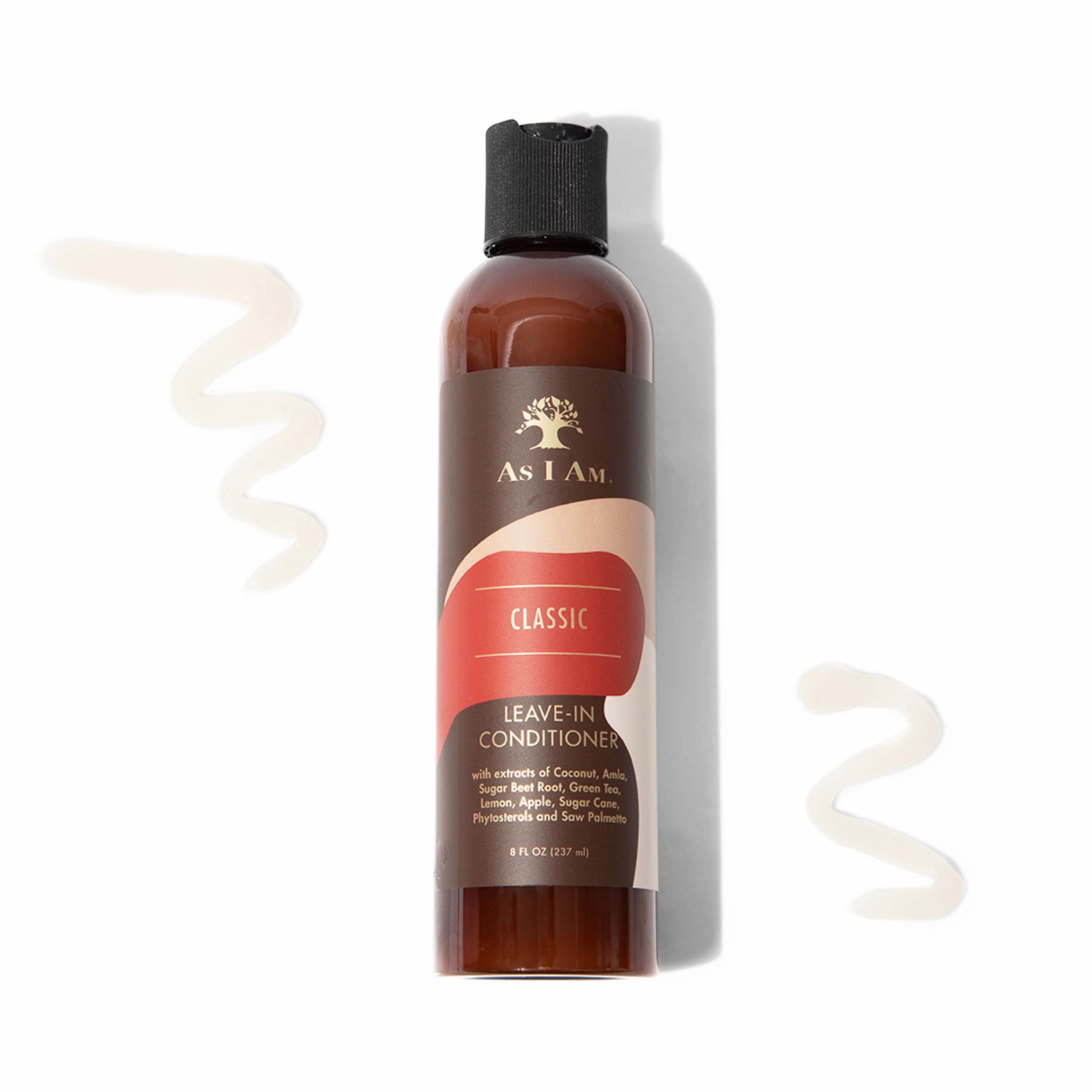 (2 pack) As I Am Coconut Leave In Conditioner for Dry Hair Hydration and Frizz Control Moisture Care 8 fl.oz. with Green Tea and Saw Palmetto