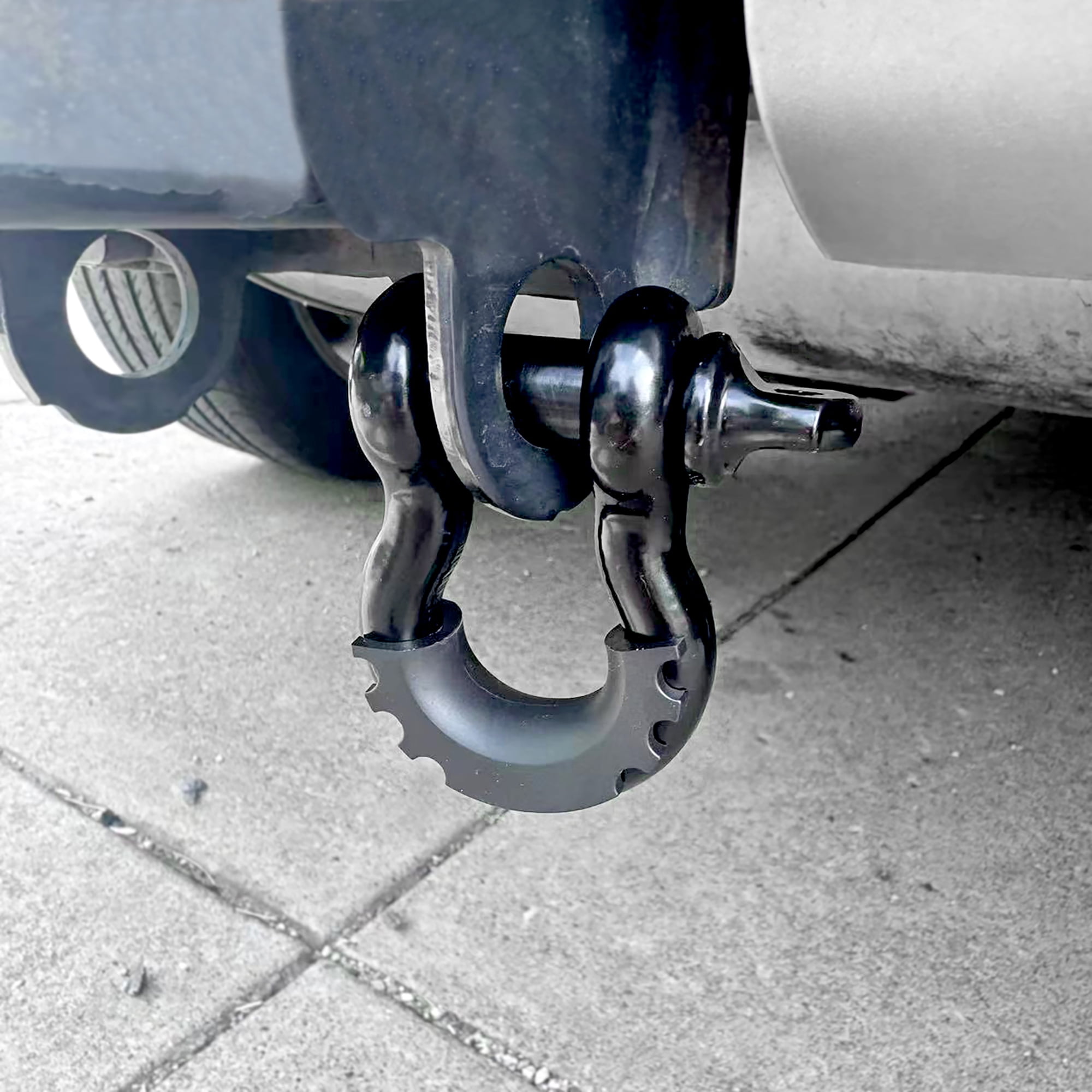 (2 pack) Ozark Trail 1/2" D-Ring Shackle, BlackD Shackle Rugged, 4,000 lbs Capacity 1 Pack