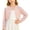 Pink, variant on Pretxorve Kids Girls Jacket Solid Hollow Out Button Front Long Sleeve Sun Protection Outerwear Sizes 6M-9Y