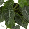thumbnail image 4 of DecMode 12" Artificial Pothos Plant in Realistic Leaves and Gold Porcelain Pot, 4 of 7