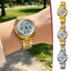 thumbnail image 1 of Lekihaqq Multifunctional Alarm Watch With Stainless Steel Strap Digital Analog Watch Waterproof Chronograph Calendar Men Women Business Casual, 1 of 1