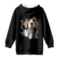 thumbnail image 5 of Xoenoiee Beagle Dog Print Long Hoodies for Girls Casual Sweatshirt Trendy Clothes with Pocket Fashion Pullover Dresses Sweaters Long Sleeve Shirts Tops Comfy Outfits Jumpers, 7-8 Years, 5 of 7