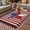 Deep Red, variant on Independence Day Outdoor Rug for Patio/Deck/Porch, Non-Slip Large Area Rug 5 x 8 Ft, U.S Flag Stars Red White Striped Indoor Outdoor Rugs Washable Area Rugs, Reversible Camping Rug Carpet Runner