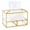 Clear, variant on Luxury Gold-Trimmed Glass Tissue Box Cover - Rectangular Dispenser for Bathroom, Living Room, Bedroom, Desktop & Bar Decor | Multi-Surface Home Office Accessory