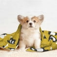 thumbnail image 4 of Yiaed Cartoon Bear Yellow Print Dog Blankets-Cat Blanket Washable for Couch Protection,Puppy Blanket, Soft Plush Reversible Throw Furniture Protector-Medium, 4 of 8