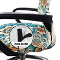 thumbnail image 5 of ZIATUBLES Computer Office Chair Cover Universal Rotating Office Chair Slipcover Soft Washable Desk Computer Office Chair Covers with Snap Button Stylish Chair Cover, S, Boho Mandala Flower Dragonfly, 5 of 7