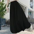 thumbnail image 3 of High Waist Maxi Skirt for Women Casual Loose Flowy A-Line Cotton Long Skirt Summer Beach Boho Skirt, 3 of 3