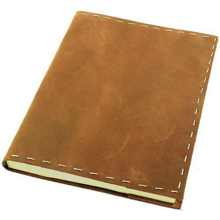 Rustic Refillable Leather Sketchbook with Handmade Paper - 6x 8 - Rustic  Ridge Leather (Medium Brown)