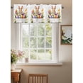 thumbnail image 2 of Spring Easter Curtain Valances for Windows, Watercolor Eggs Botanical Bunny Kitchen Valance Window Treatment, Light Filtering Block Curtains for Bathroom/Bedroom/Living Room 60'' x 18'', 2 of 9