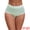Dark Green, variant on DARING DIVA Women's High Waisted Lace Trim Briefs Full Coverage Panties L Blue