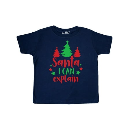 

Inktastic Santa I can Explain Stars Christmas - Red Green Gift Toddler Boy or Toddler Girl T-Shirt