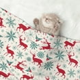 thumbnail image 2 of Yiaed Vintage Christmas Reindeer Print Dog Blankets-Cat Blanket Washable for Couch Protection,Puppy Blanket, Soft Plush Reversible Throw Furniture Protector-Large, 2 of 8