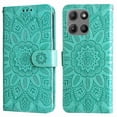 thumbnail image 1 of Funda tipo cartera GANGXUN para Motorola Moto G15 , diseño girasol, cuero PU, soporte, cierre magnético, tarjetero, 1 of 5