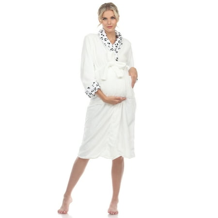 

White Mark Women s Maternity Super Soft Lounge Robe