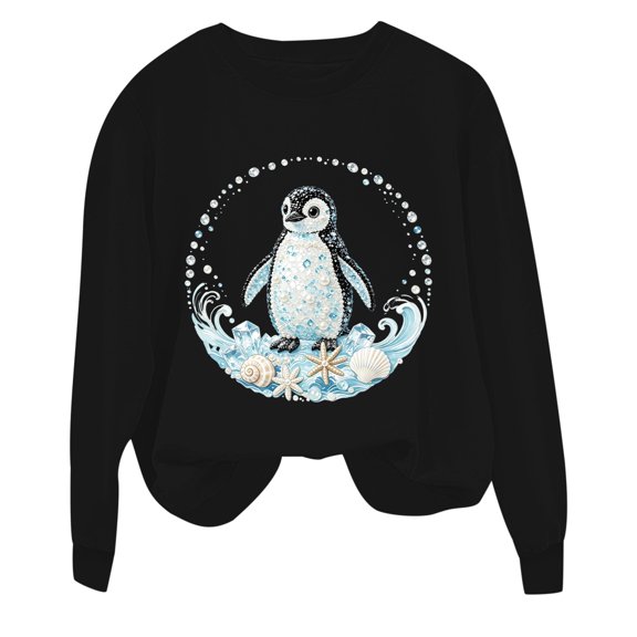 Likimi Toddler Girls Sweatshirts Animal Print Crew Neck Sweatshirt For Girls Long Sleeve Loose Fit Casual Pullover Size 3-4 Years
