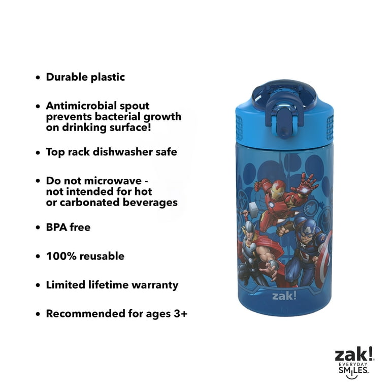 Simple Modern Marvel Avengers Kids Avengers Water Bottle with Straw Lid | Insulated Stainless Steel Tumbler | Summit | 14oz, Avengers Assemble