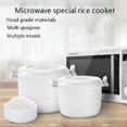 thumbnail image 2 of MesaSe Microwave Oven Rice Cooker Food Steamer Pot Cooking Utensil Insulation Lunch Box, 2 of 6