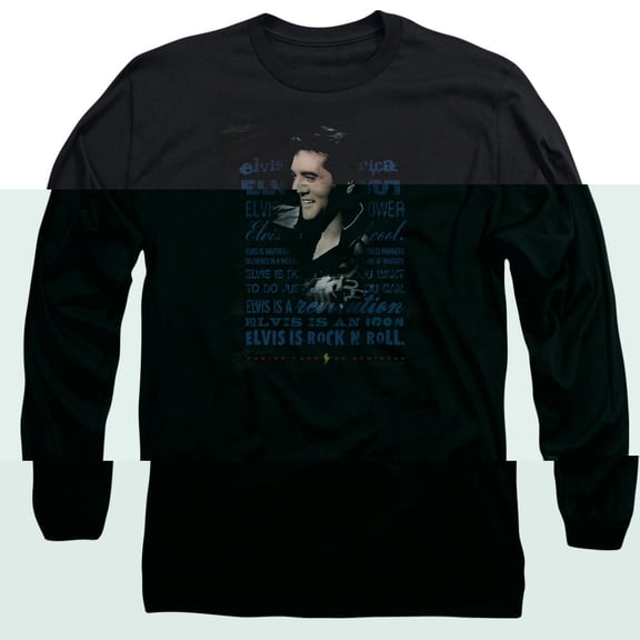 Elvis Presley Icon Long Sleeve T-Shirt Black