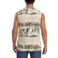 thumbnail image 4 of Fotbe Men's Cows On The Farm Print Men's Sleeveless Muscle Tank Tops Casual T-Shirts for Gym Workout Beach-XX-Large, 4 of 8