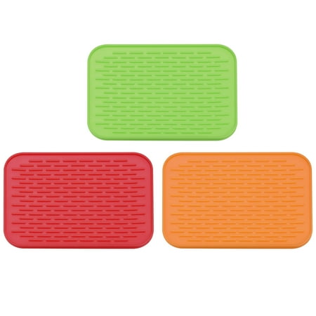 

Unique Bargains Under Sink Drain Pad Heat Resistant for Kitchen Green Red Orange 8.5 x 6 x 0.24 inch