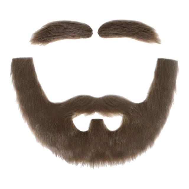 Accesorios de barba falsa, divertidos y novedosos bigotes falsos para Halloween, festivales, fiestas y óperas. marrón