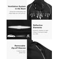 thumbnail image 5 of Little Donkey Andy Men's Packable Lightweight Waterproof Cycling Jacket, Convertible Quick Dry Running Jacket Windbreaker with Removable Sleeves and Hood, Black Size S, 5 of 7