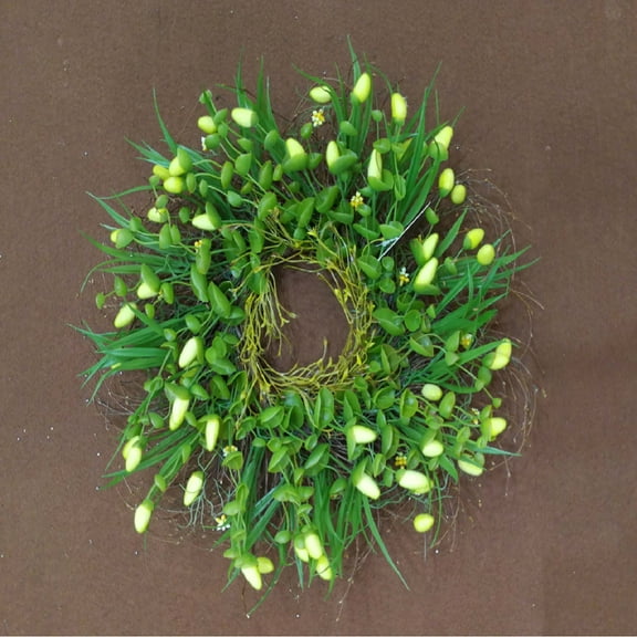 Northlight Floral Plastic Wreath, 28" (Green)