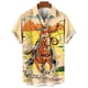 thumbnail image 5 of Camisa vaquera occidental para hombre, con estampado 3D, estilo hawaiano, informal, de manga corta, con solapa, ropa de calle, camisas vintage, 5 of 5