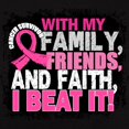 thumbnail image 3 of CafePress - Breast Cancer Survivor With Family Friends T Shirt - Women's Traditional Fit Dark T-Shirt, 3 of 4