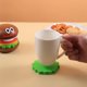 thumbnail image 5 of TRKIYQC Juego de Posavasos de Hamburguesa Creativo Novedad Soporte de Estante Taza de Haya Vino Cerveza Accesorio para el hogar TRKIYQC casual, 5 of 8
