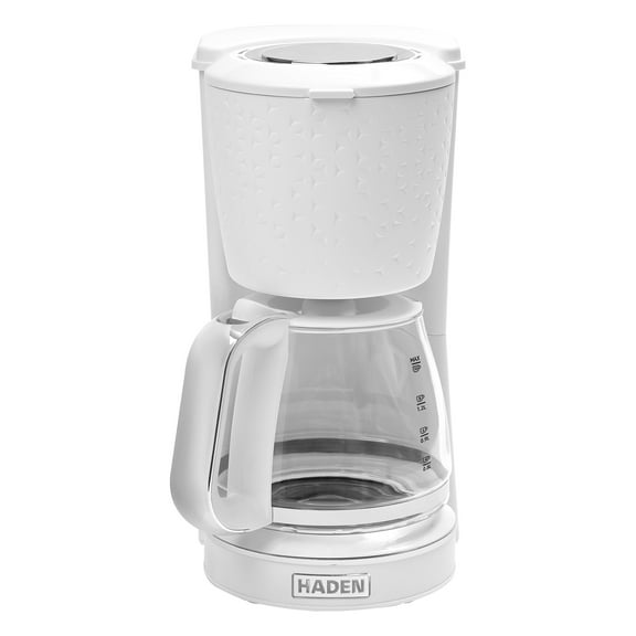 Open Box Haden Starbeck Sleek 10 Cup Drip Coffee Maker, 1.5L Tank, White