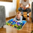 thumbnail image 6 of WELLXUNK Baby Water Mat, Inflatable Water Play Mat, for 3 6 9 Months Newborn Boys and Girls, Tummy Time Play Activity Playmats Leakproof BPA Free Water Mat Toy for Baby's Stimulation Growth, 6 of 7