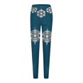thumbnail image 4 of Outfmvch Christmas Leggings Pattern Leggings for Women Snowflake Leggings Fluffy Tights Barrel Pants Fleece Tights for Women Straight Leg Pants Women Mint Green 2xl, 4 of 4