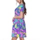 thumbnail image 2 of Balery Disco Roller Skates Vestidos sueltos de manga corta para mujer, vestidos de verano 2025, vestidos casuales de corte A con vuelo., 2 of 6