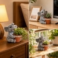 thumbnail image 6 of Eolstice Elephant Flower Pots, Cute Mini Planter For Small Plants, Cactus, Indoor Outdoor Home Office Desk Tabletop Decoration, Great Gift Idea, 6 of 7