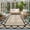 Black, variant on Beige Washable Area Rugs 3'x5', Geometric Morocco Printed Border Modern Rustic Ivory Washable Throw Living Room Rug Non-Slip Sturdy Edge Binding Carpet for Indoor Entryway Bedside Kitchen