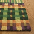 thumbnail image 4 of SAFAVIEH Metro Franco Checkered Area Rug, Green/Gold, 8' x 10', 4 of 8