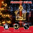 thumbnail image 3 of Quntis Christmas Window Lights, 140LED Large Metal Nativity Christmas Window Silhouette Lights with Timer& 8 Mode, Lighted Christmas Nativity Window Hanging Lights for Christmas Decorations, 3 of 8