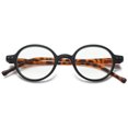 thumbnail image 1 of MAGIMODAC Anti Blue Light Round Retro Reading Glasses Spring Hinges Blue Light Blocking Eyeglasses Eyewear Readers (Black, +2.5), 1 of 6