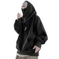 thumbnail image 1 of Male Man Autumn and Men's Novelty Hoodies Winter Solid Long Sleeve Hoodie Blanket Hoodie Pocket High Collar Plus Size Hoodies for Men Loose Hooded Fleece Sweatshirt Snowboard Hoodie Hiphop, 1 of 9