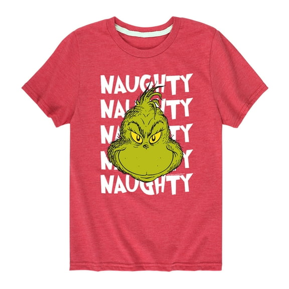 Dr. Seuss - Naughty Grinch - Toddler And Youth Short Sleeve Graphic T-Shirt