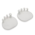 thumbnail image 3 of Qarigey Separador de dedos portátil, 2 piezas, ejercitador, enderezador de corrección superpuesto, espaciador pequeño, cuidado de los pies, Cuidado de los pies Blanco, 3 of 6