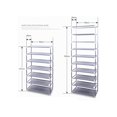 thumbnail image 2 of Fabric Shoe Rack, 10 Layers and 9 Grids, Removable Cover, (58 x 29 x 160)cm (L x W x H), Brown, 2 of 4