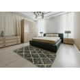 thumbnail image 4 of Ahgly Company Indoor Round Abstract Brown Abstract Area Rugs, 8' Round, 4 of 6