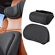 thumbnail image 4 of Kit de almohada de apoyo para la espalda y el cuello para el coche, accesorios para el coche de cuero PU suave negro, 4 of 7